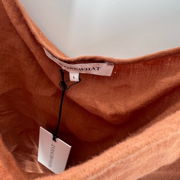 WeWoreWhat Boxy Cami Linen Blend Tank - Picture 4 of 6